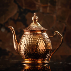 Théière Marocaine en Cuivre Martelé